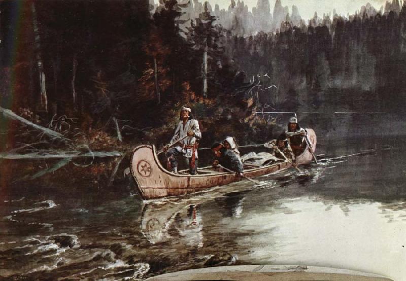 unknow artist On the,Flathead Norge oil painting art